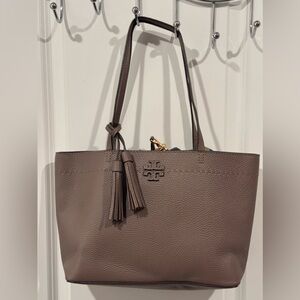 Tory Burch Mini Tote-Taupe